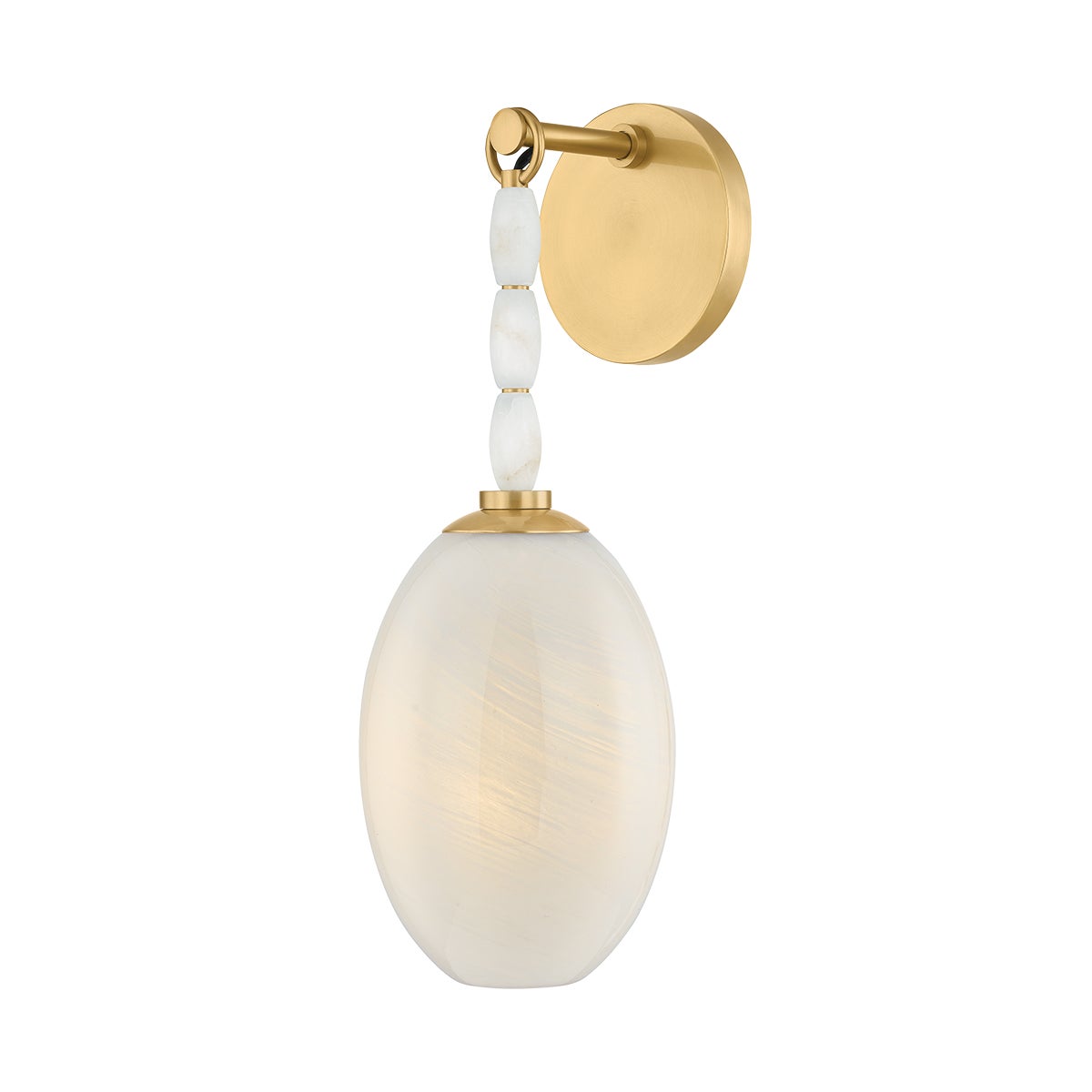 Mitzi by Hudson Valley Lighting Yolanda Wall Sconce in Aged Brass