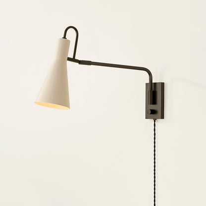 Mitzi by Hudson Valley Lighting Yvette Wall Sconce in True Bronze / Soft Bisque, detail view 4