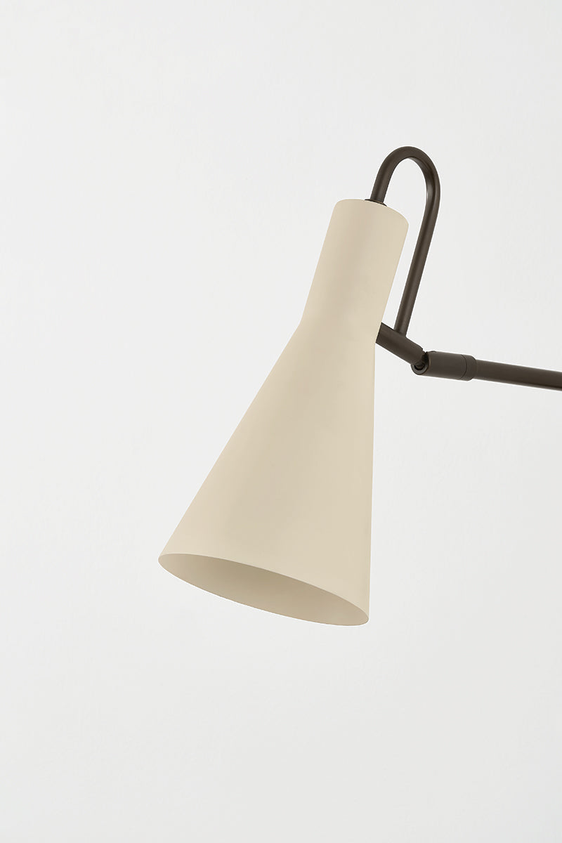 Mitzi by Hudson Valley Lighting Yvette Wall Sconce in True Bronze / Soft Bisque, detail view 5