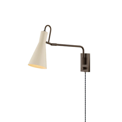 Mitzi by Hudson Valley Lighting Yvette Wall Sconce in True Bronze / Soft Bisque