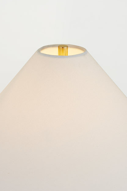 Mitzi by Hudson Valley Lighting Zadeh Table Lamp in Aged Brass / Ceramic Pale Midnight, detail view 6