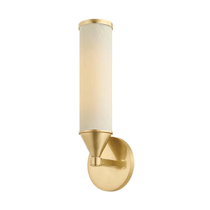 Mitzi by Hudson Valley Lighting Zinnia 1-Light Wall Sconce in Aged Brass