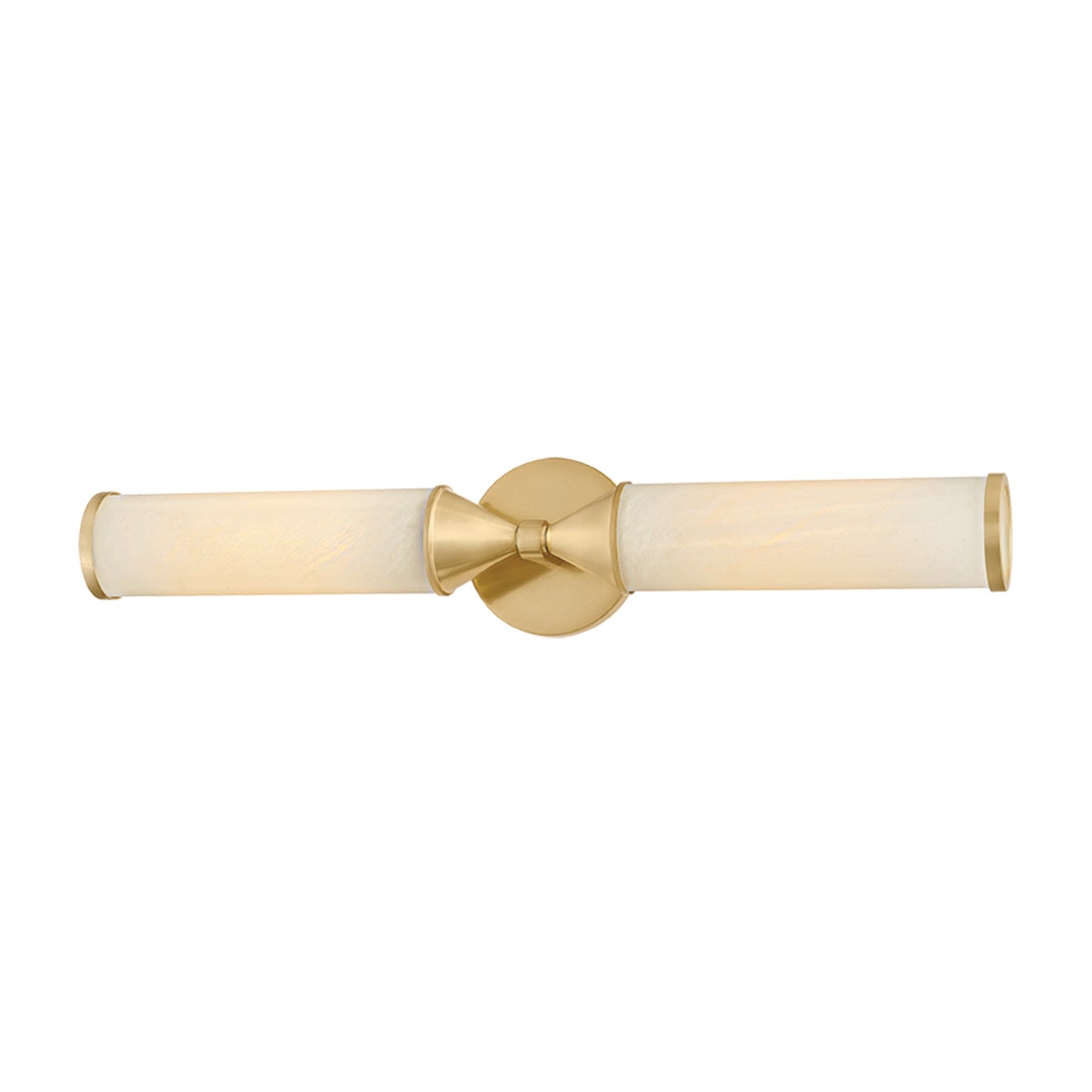 Mitzi by Hudson Valley Lighting Zinnia 2-Light Wall Sconce in Aged Brass