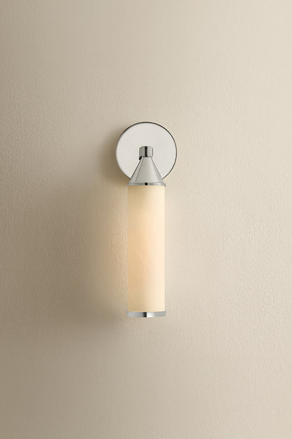 Mitzi by Hudson Valley Lighting Zinnia 1-Light Wall Sconce in Polished Nickel, detail view 10