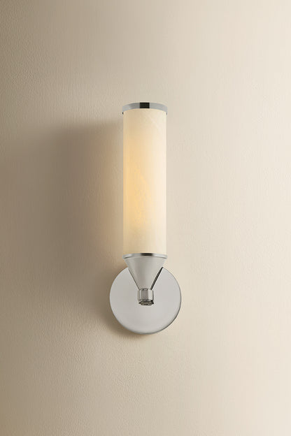 Mitzi by Hudson Valley Lighting Zinnia 1-Light Wall Sconce in Polished Nickel, detail view 2