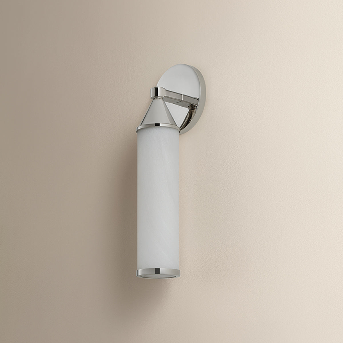 Mitzi by Hudson Valley Lighting Zinnia 1-Light Wall Sconce in Polished Nickel, detail view 3