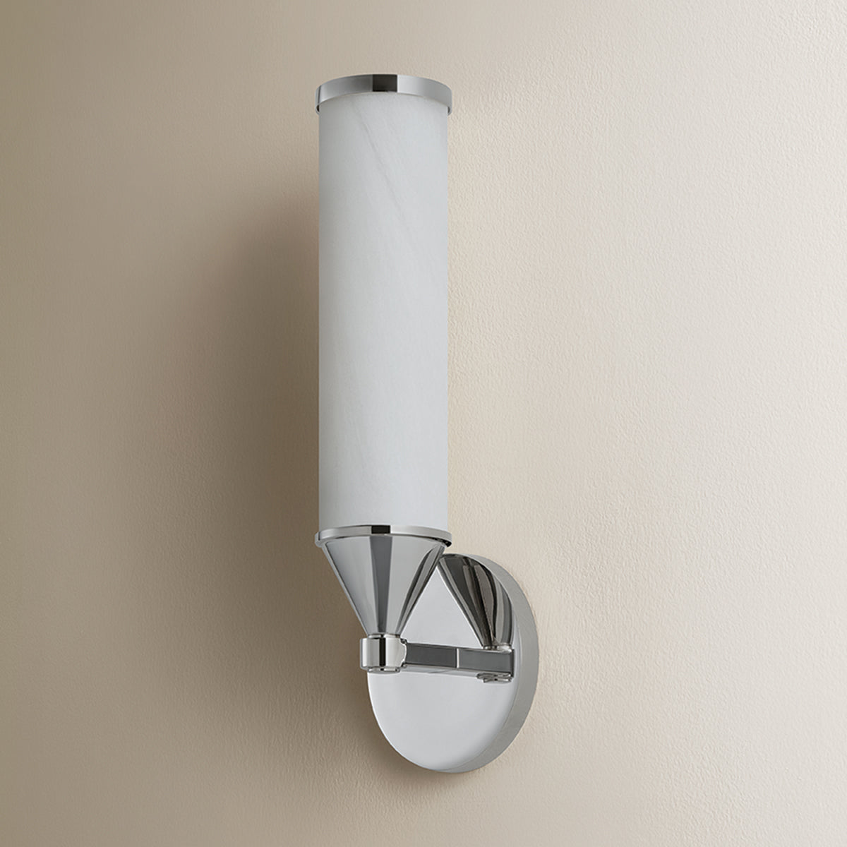 Mitzi by Hudson Valley Lighting Zinnia 1-Light Wall Sconce in Polished Nickel, detail view 4