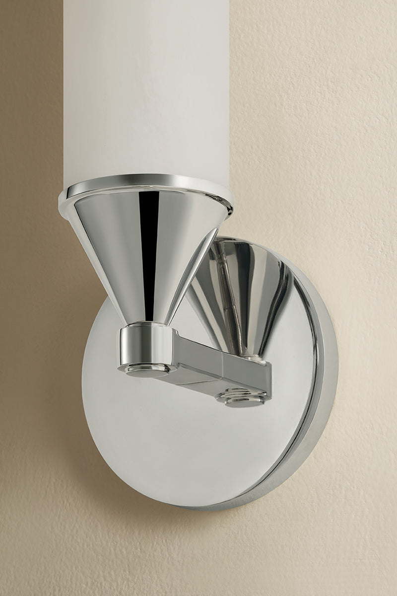 Mitzi by Hudson Valley Lighting Zinnia 1-Light Wall Sconce in Polished Nickel, detail view 6