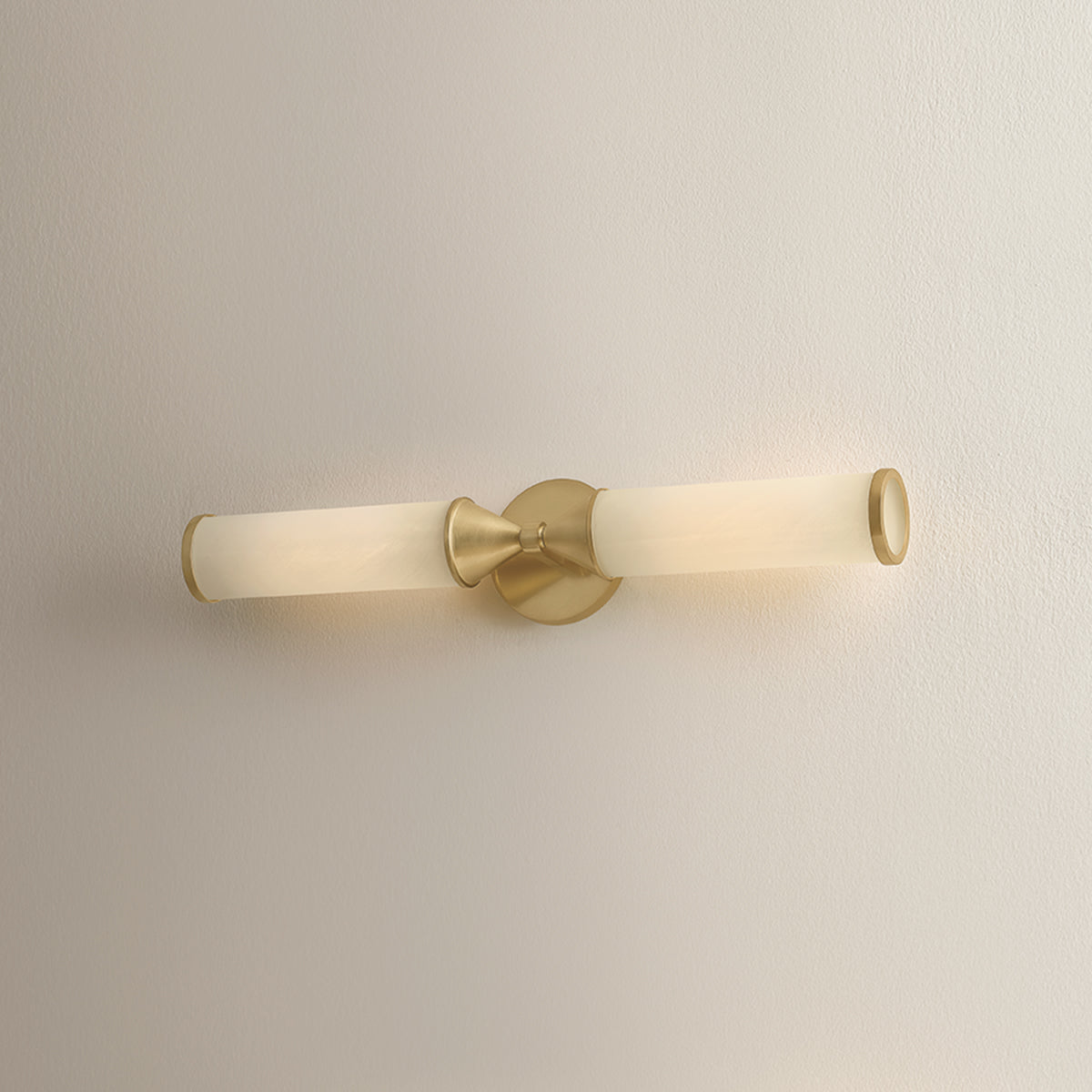 Mitzi by Hudson Valley Lighting Zinnia 2-Light Wall Sconce in Aged Brass, detail view 7