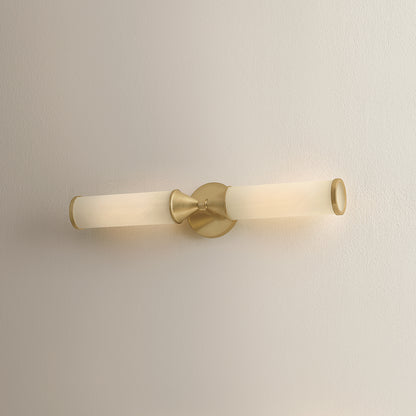 Mitzi by Hudson Valley Lighting Zinnia 2-Light Wall Sconce in Aged Brass, detail view 7