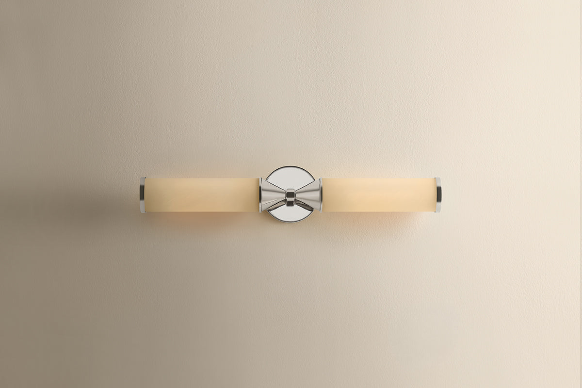 Mitzi by Hudson Valley Lighting Zinnia 2-Light Wall Sconce in Polished Nickel, detail view 7
