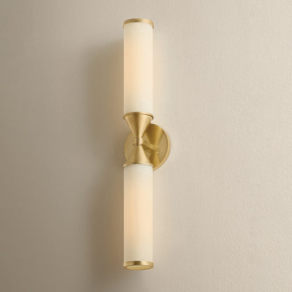 Mitzi by Hudson Valley Lighting Zinnia 2-Light Wall Sconce in Aged Brass, detail view 8
