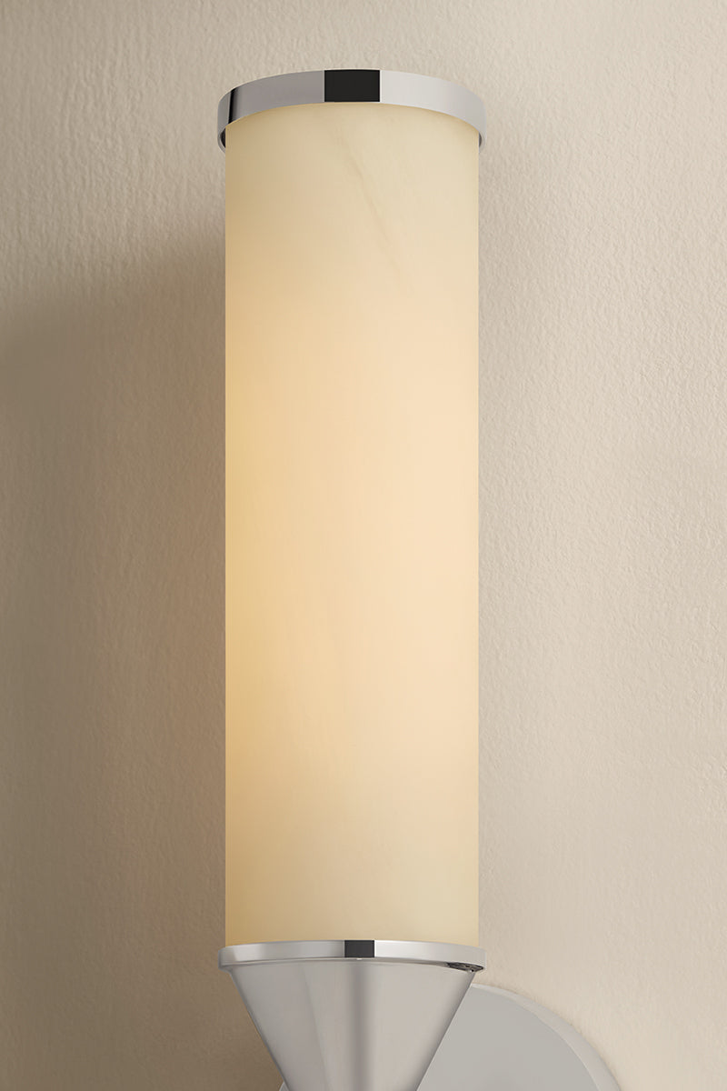 Mitzi by Hudson Valley Lighting Zinnia 1-Light Wall Sconce in Polished Nickel, detail view 9