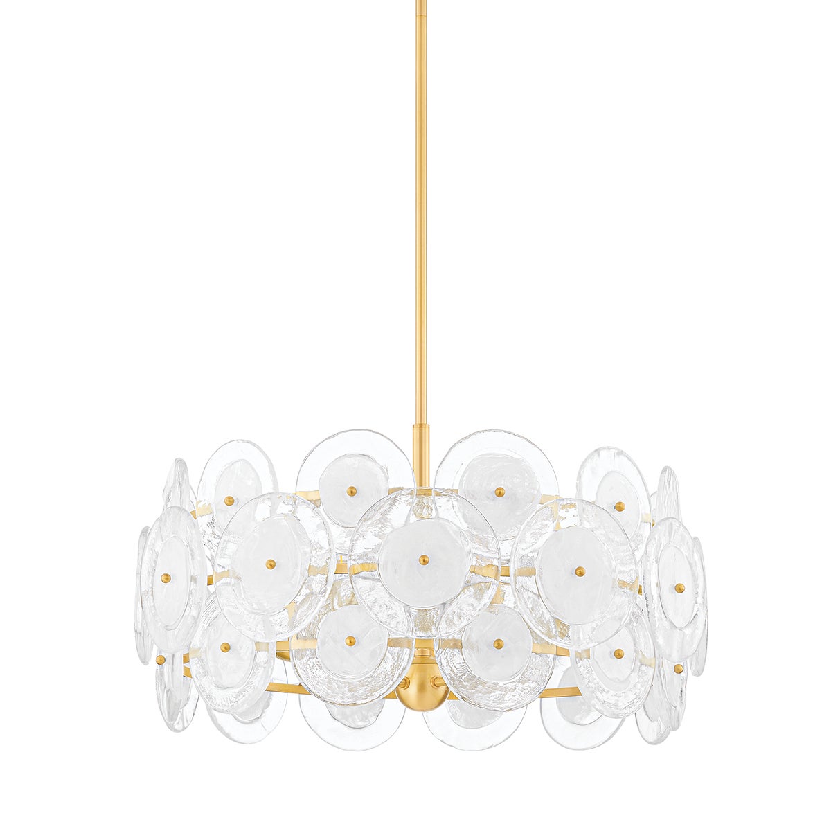 Mitzi by Hudson Valley Lighting Zoella Chandelier in Aged Brass