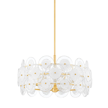 Mitzi by Hudson Valley Lighting Zoella Chandelier in Aged Brass