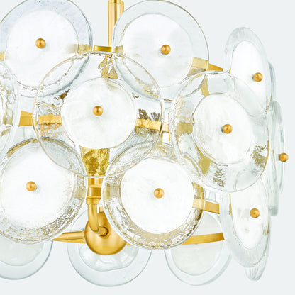 Mitzi by Hudson Valley Lighting Zoella Pendant in Aged Brass, detail view 2