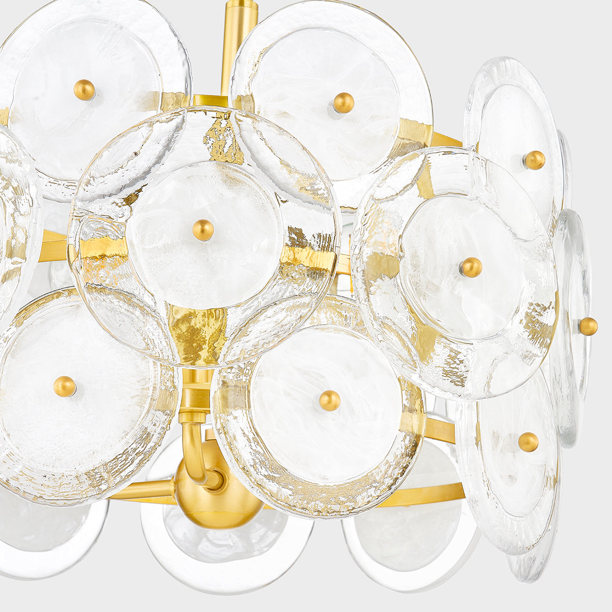 Mitzi by Hudson Valley Lighting Zoella Pendant in Aged Brass, detail view 3