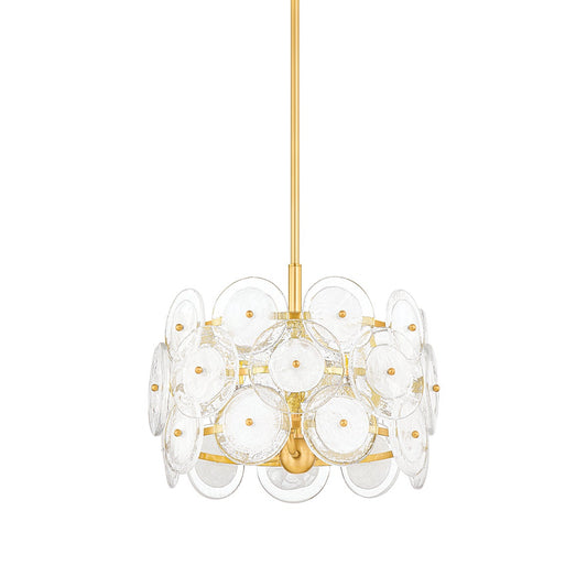 Mitzi by Hudson Valley Lighting Zoella Pendant in Aged Brass