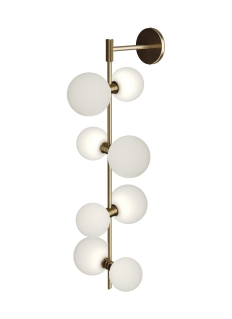 Visual Comfort Modern ModernRail Wall Sconce Brass, Aged Brass