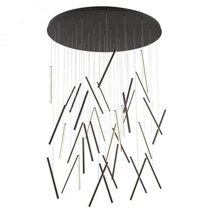 Kuzco Lighting Inc Chute 50-in LED Multi Pendant Black