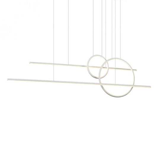 Kuzco Lighting Inc Chute Calypso 56-in LED Multi Pendant White