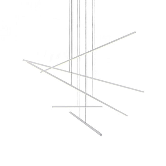Kuzco Lighting Inc Vega Minor 5 Head LED Multi Pendant Brushed Nickel
