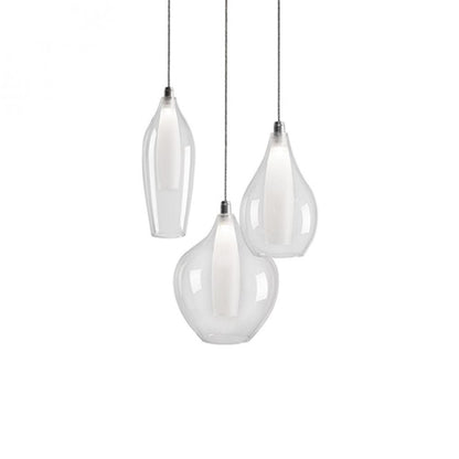 Kuzco Lighting Inc Victoria 3 Head LED Multi Pendant Chrome