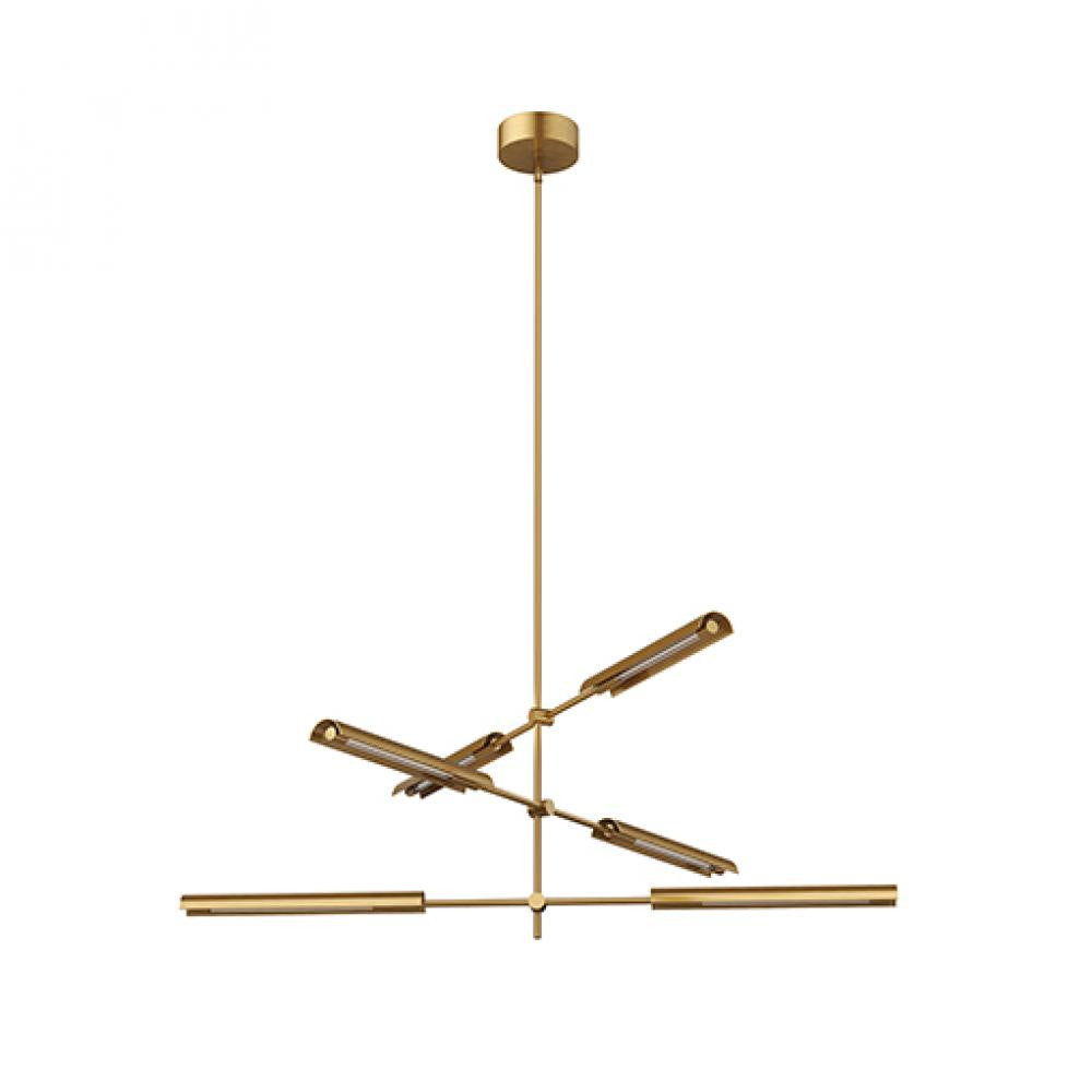 Alora Lighting Astrid LED Multi Pendant Vintage Brass
