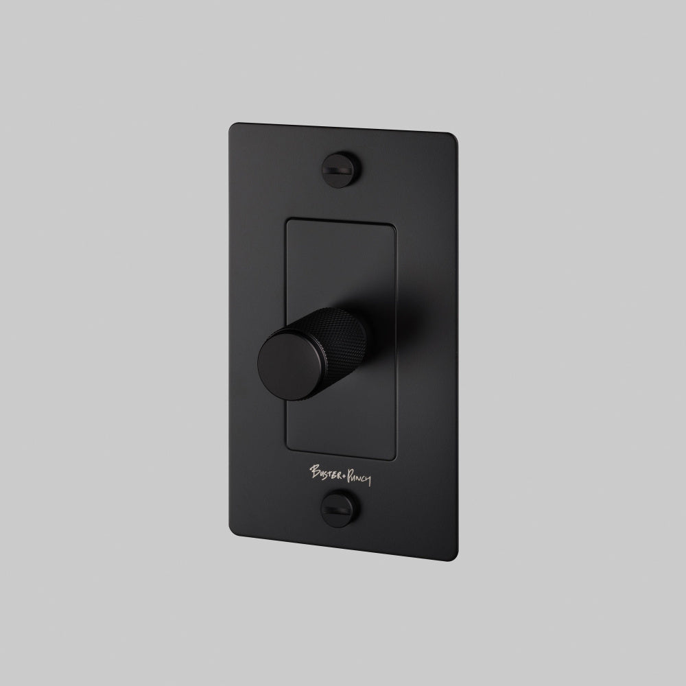 Dimmer Switch - LED, Logo, Black