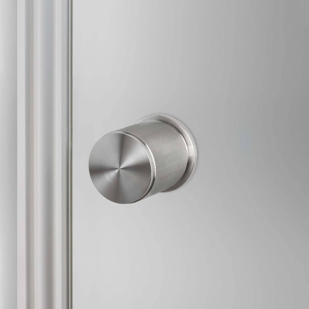 Door Knob - Fixed Double-Sided, Cross, Steel