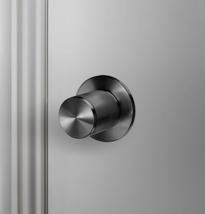 Door Knob - Passage, Linear, Gun Metal