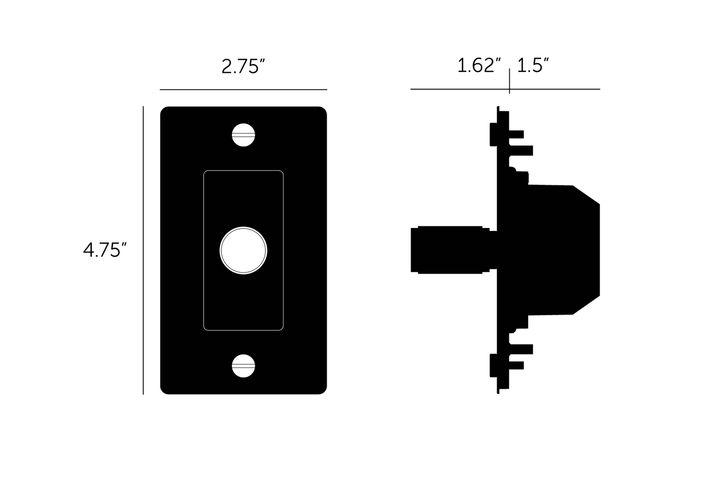 Buster + Punch 1G Metal Dimmer, Non-Logo, Smoked Bronze