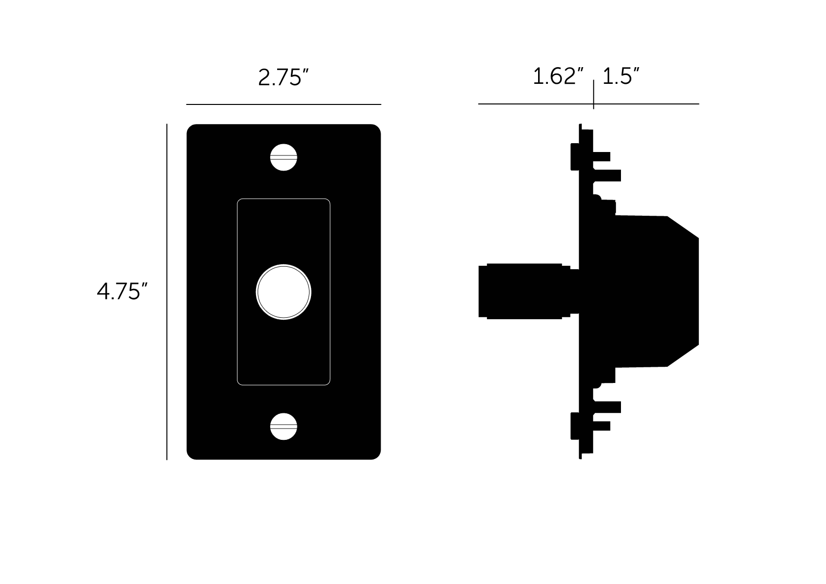 Buster + Punch 1G Metal Dimmer, Non-Logo, Smoked Bronze