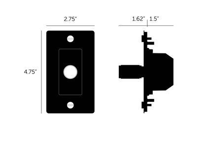 Buster + Punch 1G Metal Dimmer, Non-Logo, Smoked Bronze