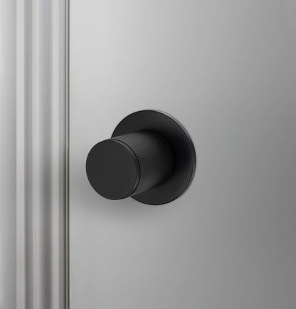 Door Knob - Passage, Linear, Welders Black