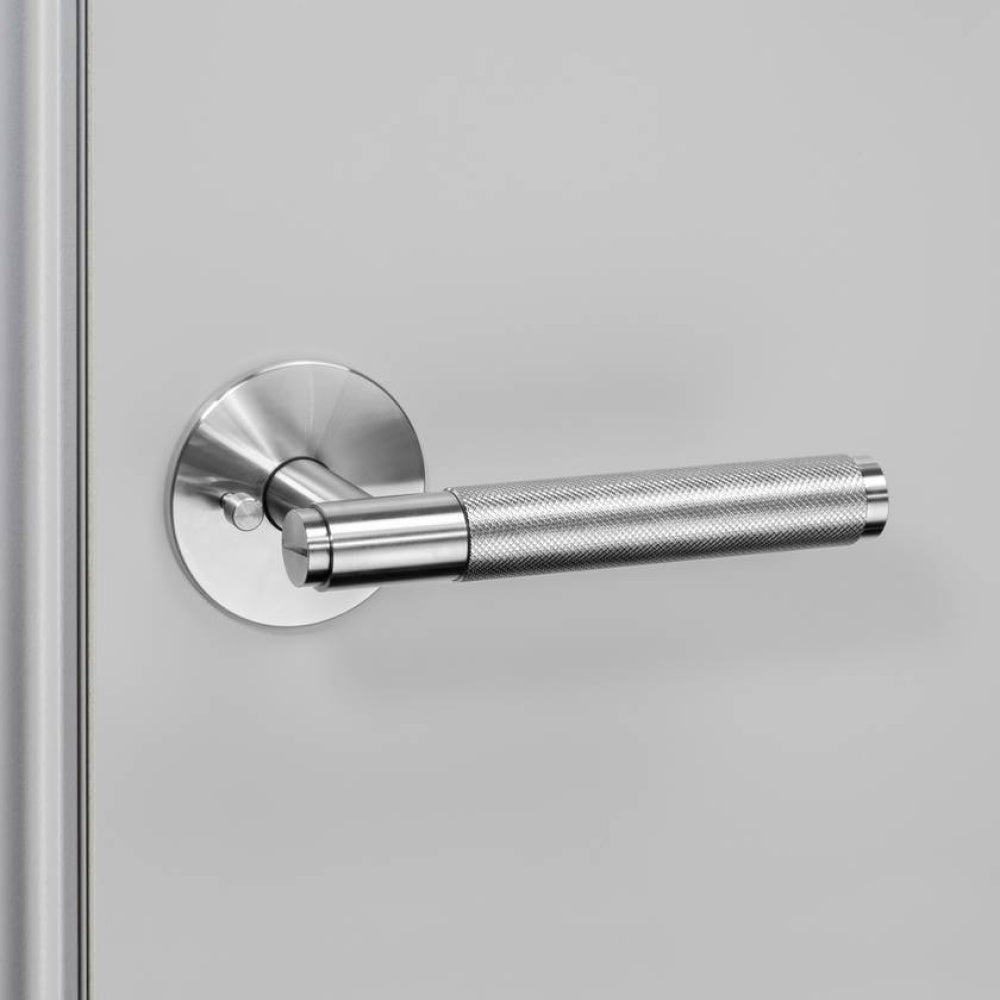 Door Handle - Privacy, Cross, Steel
