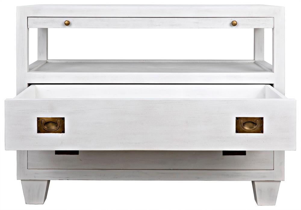 Noir 2-Drawer Side Table