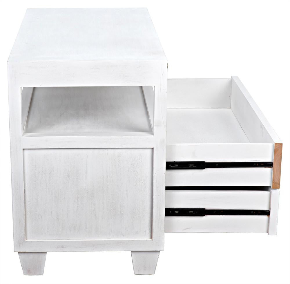 Noir 2-Drawer Side Table