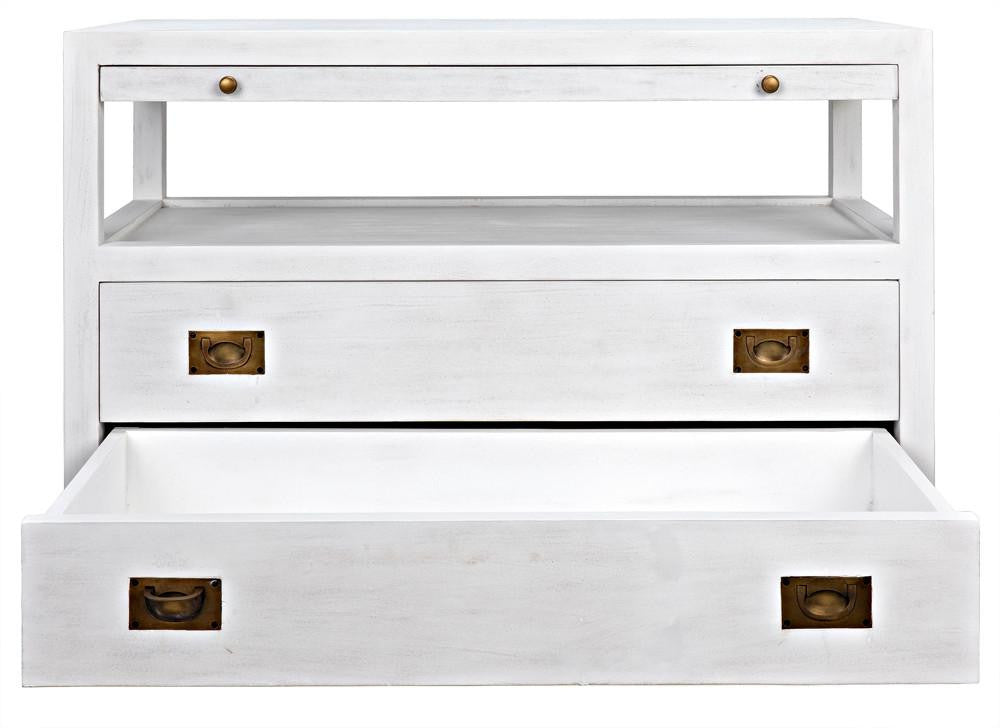 Noir 2-Drawer Side Table