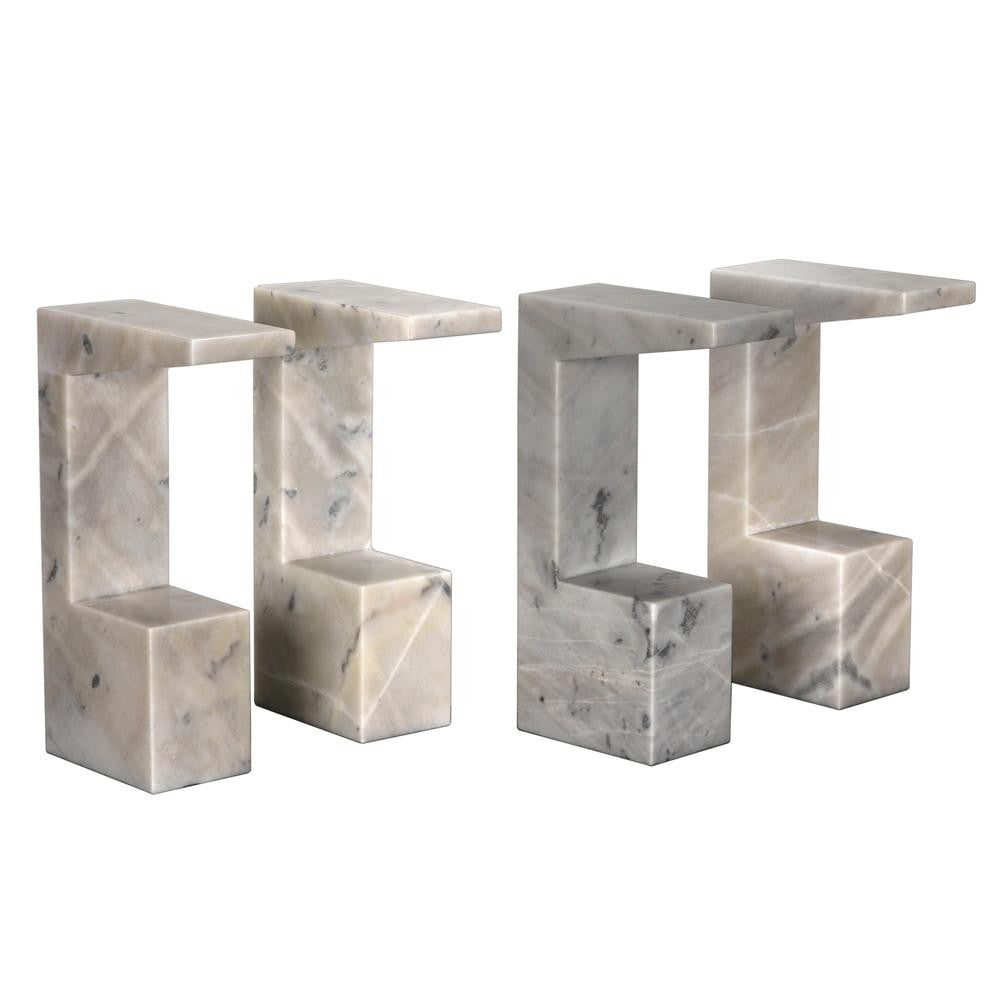 Noir Aero Side Table, White Marble, 30"H (GTAB978W YUU6013MRC)