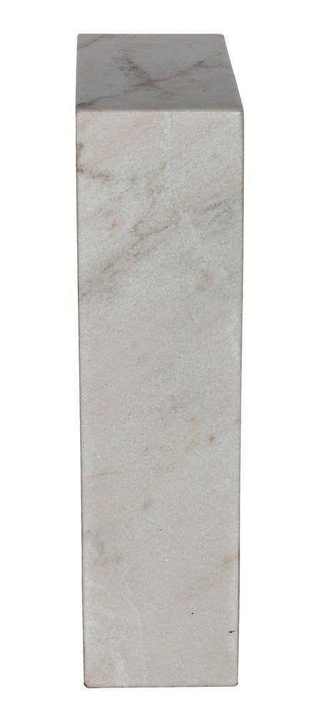 Noir Aero Side Table, White Marble, 30"H (GTAB978W YUU6013MRC)