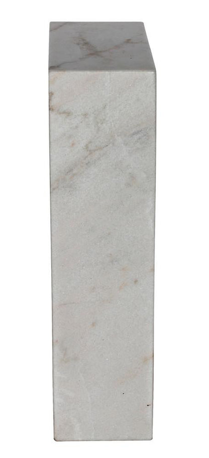 Noir Aero Side Table, White Marble, 30"H (GTAB978W YUU6013MRC)