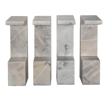 Noir Aero Side Table, White Marble, 30"H (GTAB978W YUU6013MRC)
