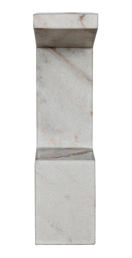 Noir Aero Side Table, White Marble, 30"H (GTAB978W YUU6013MRC)