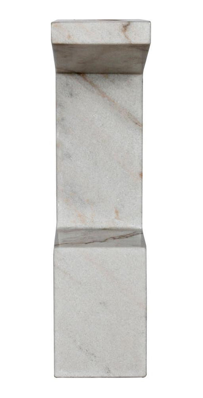 Noir Aero Side Table, White Marble, 30"H (GTAB978W YUU6013MRC)
