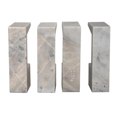 Noir Aero Side Table, White Marble, 30"H (GTAB978W YUU6013MRC)