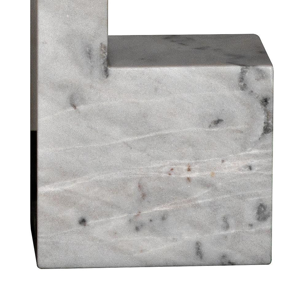 Noir Aero Side Table, White Marble, 30"H (GTAB978W YUU6013MRC)