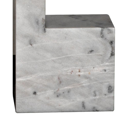 Noir Aero Side Table, White Marble, 30"H (GTAB978W YUU6013MRC)
