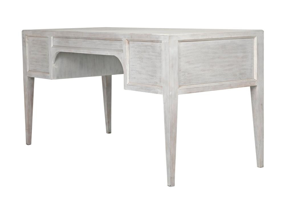 Noir Africa Desk, White Wash, 60"W (GDES174WH YUU6013EYF)