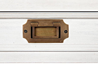 Noir Africa Desk, White Wash, 60"W (GDES174WH YUU6013EYF)
